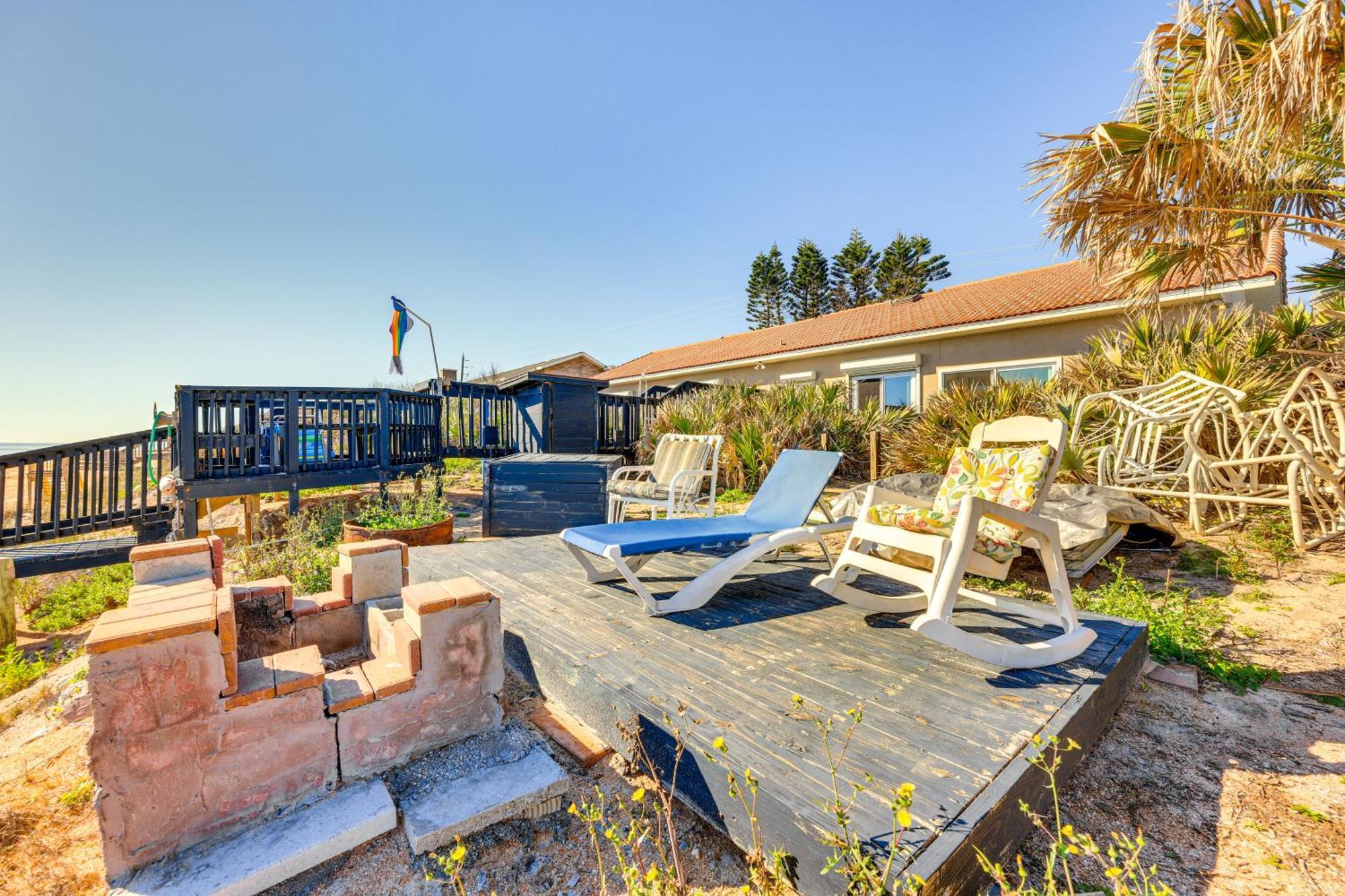 Oceanfront Oasis In Flagler Beach With Deck And Views! Bagian luar foto
